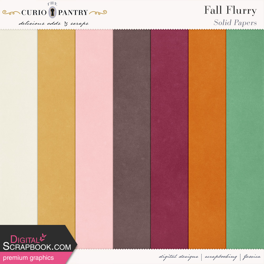 Fall Flurry Solid Papers By Jessica Dunn Graphics Kit