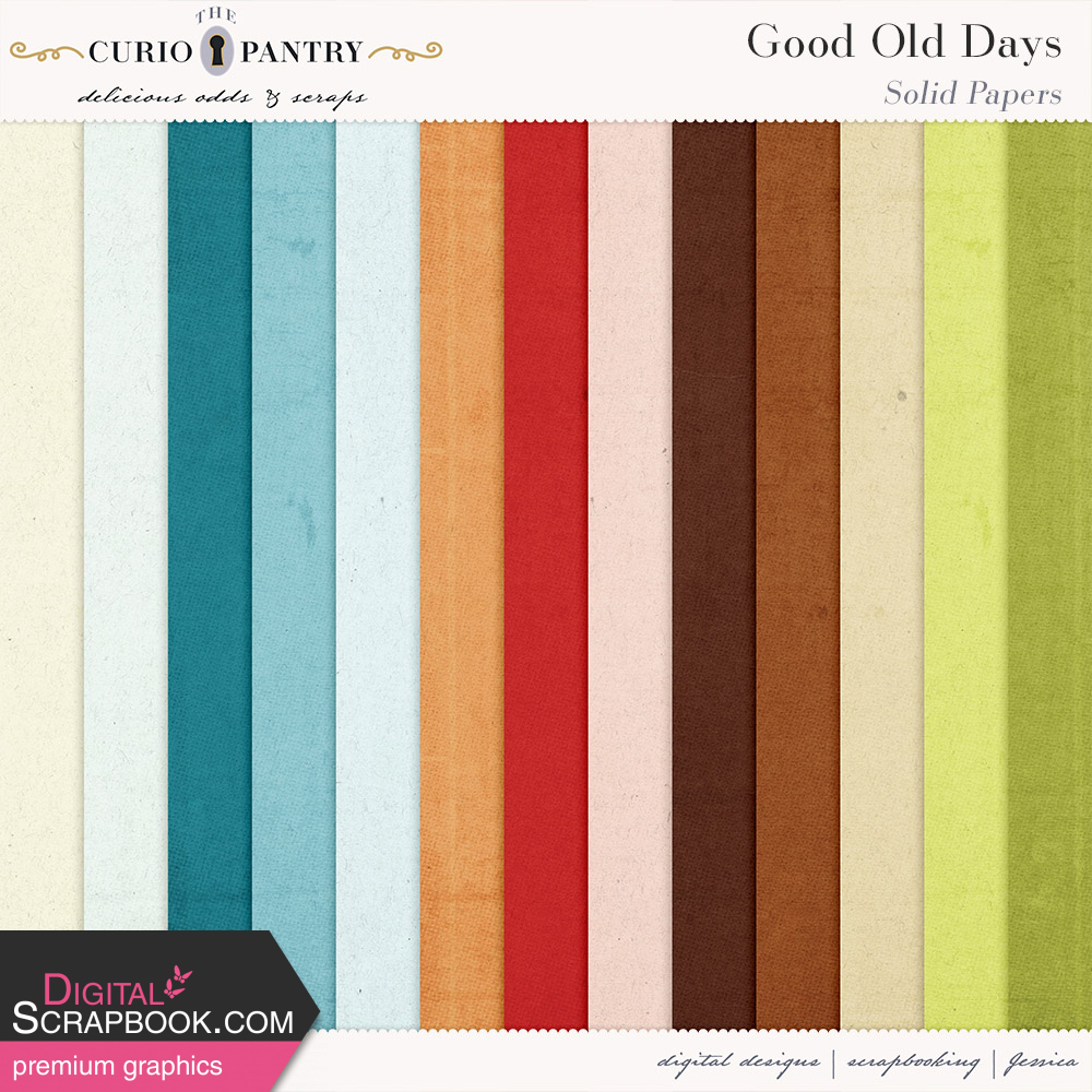 Good Old Days Solid Papers By Jessica Dunn Graphics Kit