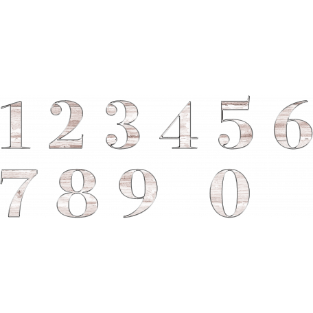 The Good Life January 2020 Alphas Kit Alpha 45 Numbers Graphic By