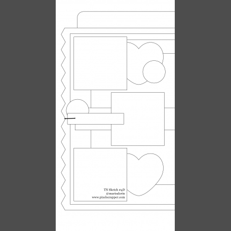 Travelers Notebook Layout Templates Kit D Sketch Graphic By Marisa