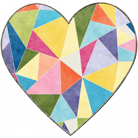 Raindrops Rainbows Heart Doodle Graphic By Janet Kemp