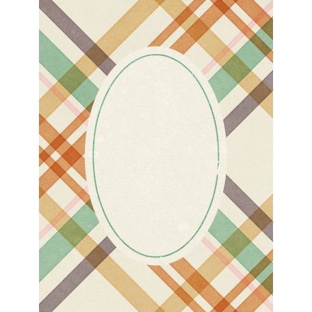 Fall Flurry Plaid Journal Card 3x4 Graphic By Jessica Dunn