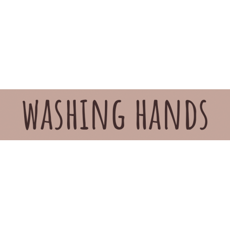 Healthy Measures Print Element Word Art Washing Hands Graphic By