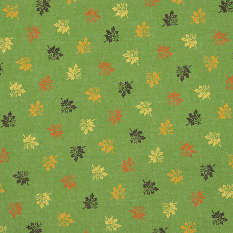 Sweet Autumn Green Leaves Paper Graphic By Jessica Dunn