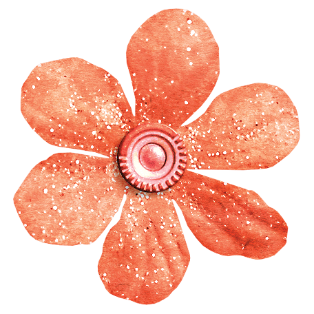 Cranberry Orange Flower 2 Graphic By Jessica Dunn DigitalScrapbook