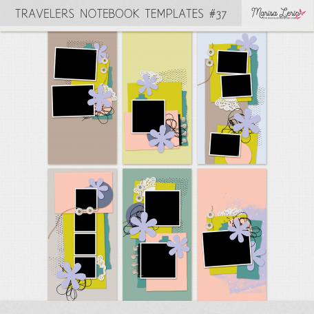 Travelers Notebook Layout Templates Kit By Marisa Lerin Graphics