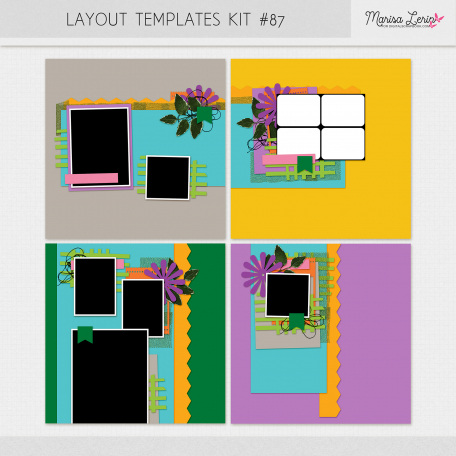 Layout Templates Kit 87 By Marisa Lerin Graphics Kit