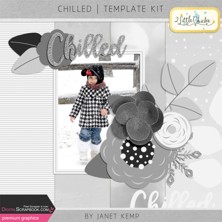 Chilled Template Kit By Janet Kemp Graphics Kit Digitalscrapbook