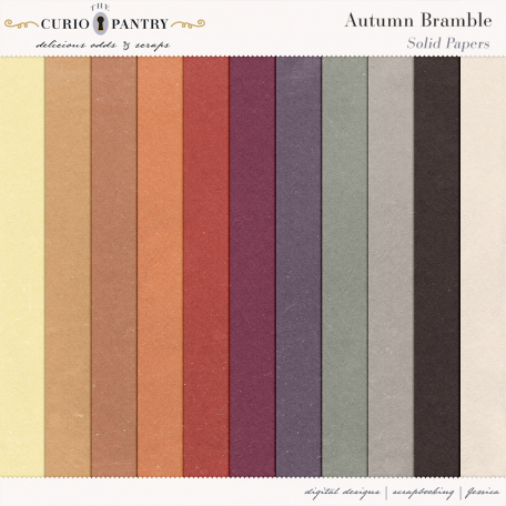 Autumn Bramble Solid Papers By Jessica Dunn Graphics Kit