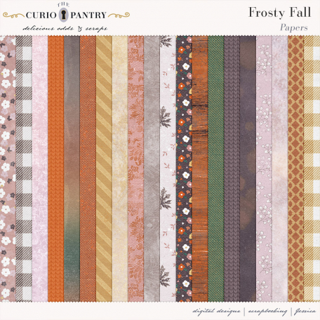 Frosty Fall Papers By Jessica Dunn Graphics Kit Digitalscrapbook