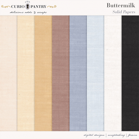 Buttermilk Solid Papers By Jessica Dunn Graphics Kit