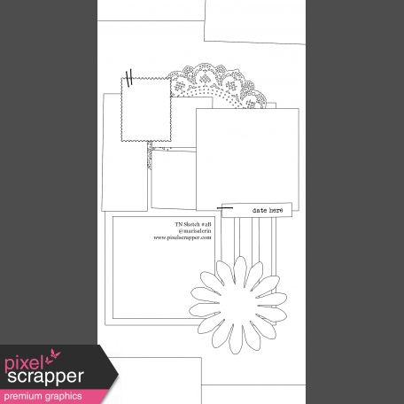 Travelers Notebook Layout Templates Kit 2 Sketch 2b Graphic By Marisa