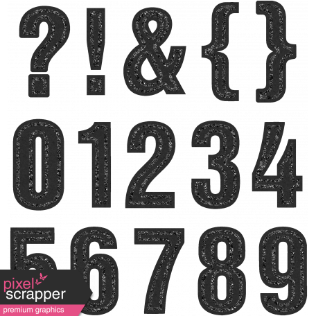 Basic Alphas Kit Alpha Black Numbers Graphic By Marisa Lerin