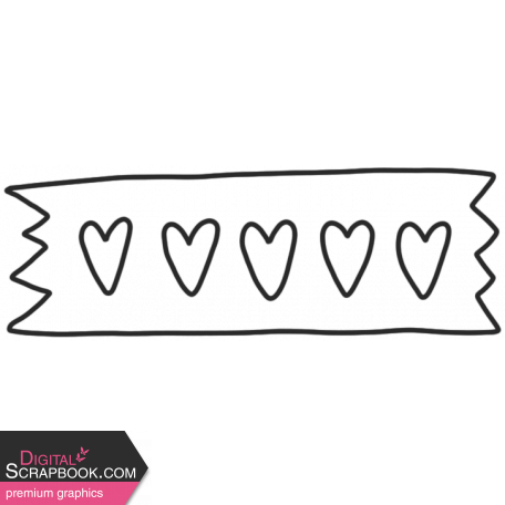 The Good Life May June Sticker Outline Tape Template Graphic By