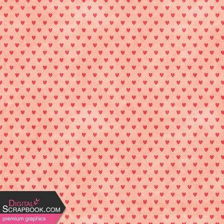 Cranberry Hearts Paper Graphic By Jessica Dunn Digitalscrapbook