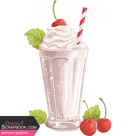 Old Fashioned Summer Milkshake Graphic By Jessica Dunn