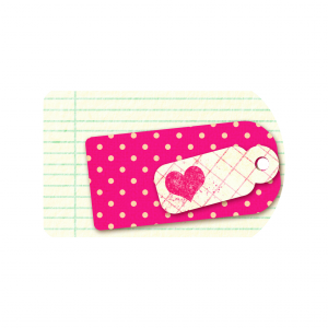 Heart Tag - a digital scrapbooking tag embellishment by Marisa Lerin