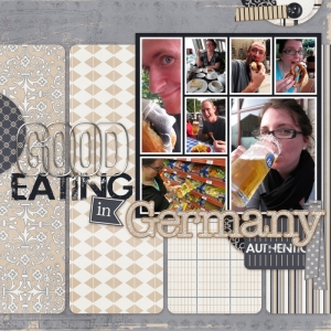 Good Eating in Germany - a digital scrapbook page by Marisa Lerin