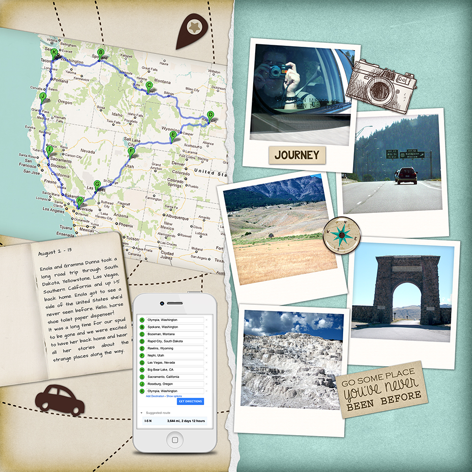 Road Trip Travel Map