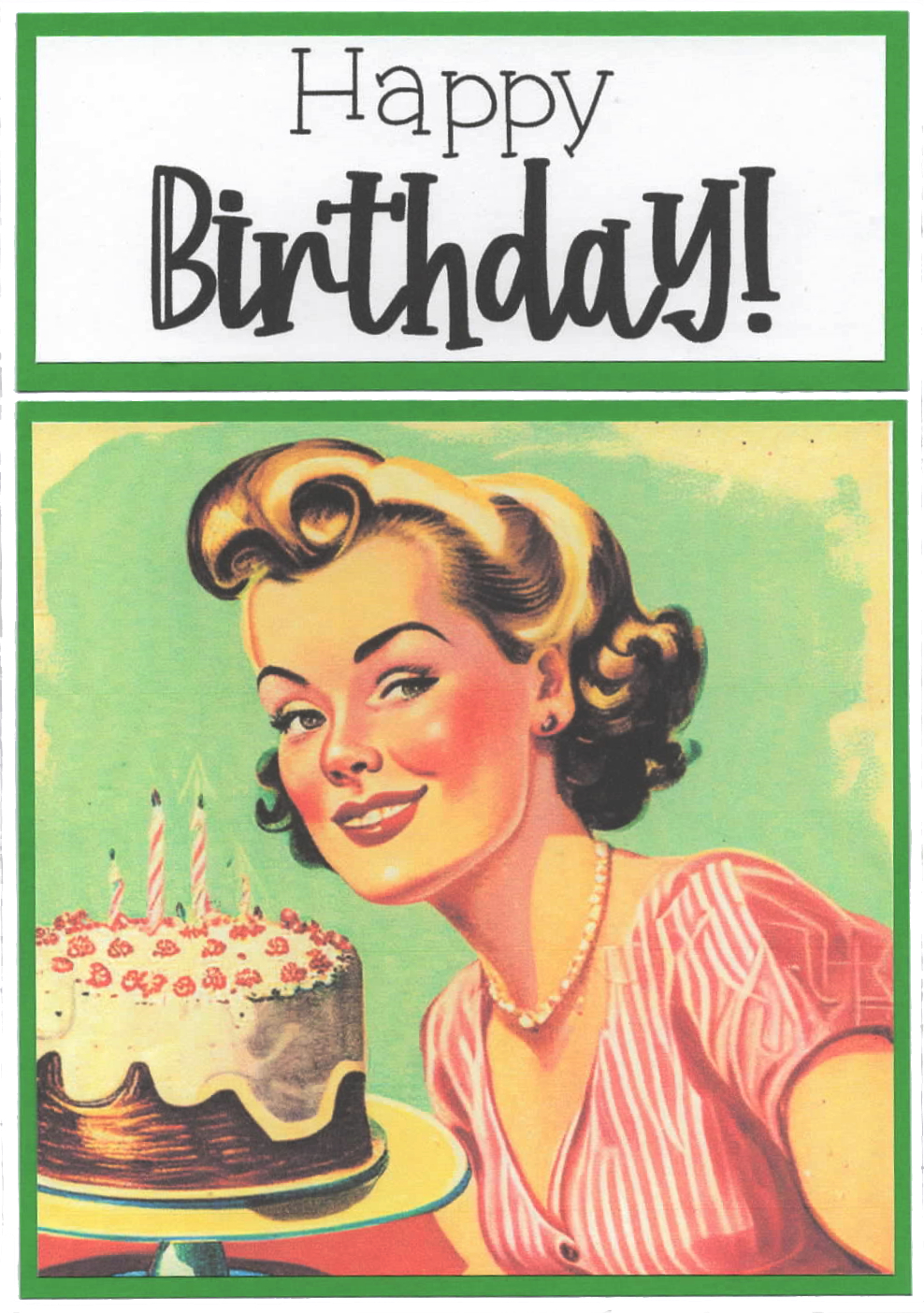 Green Birthday Card by Tina Golden | DigitalScrapbook.com Digital ...