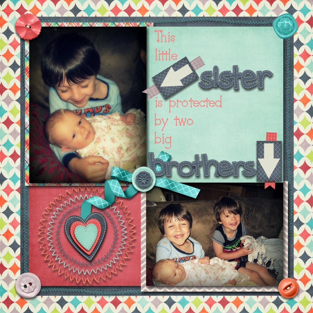 Big Brothers by Maggie Jett | DigitalScrapbook.com Digital Scrapbooking