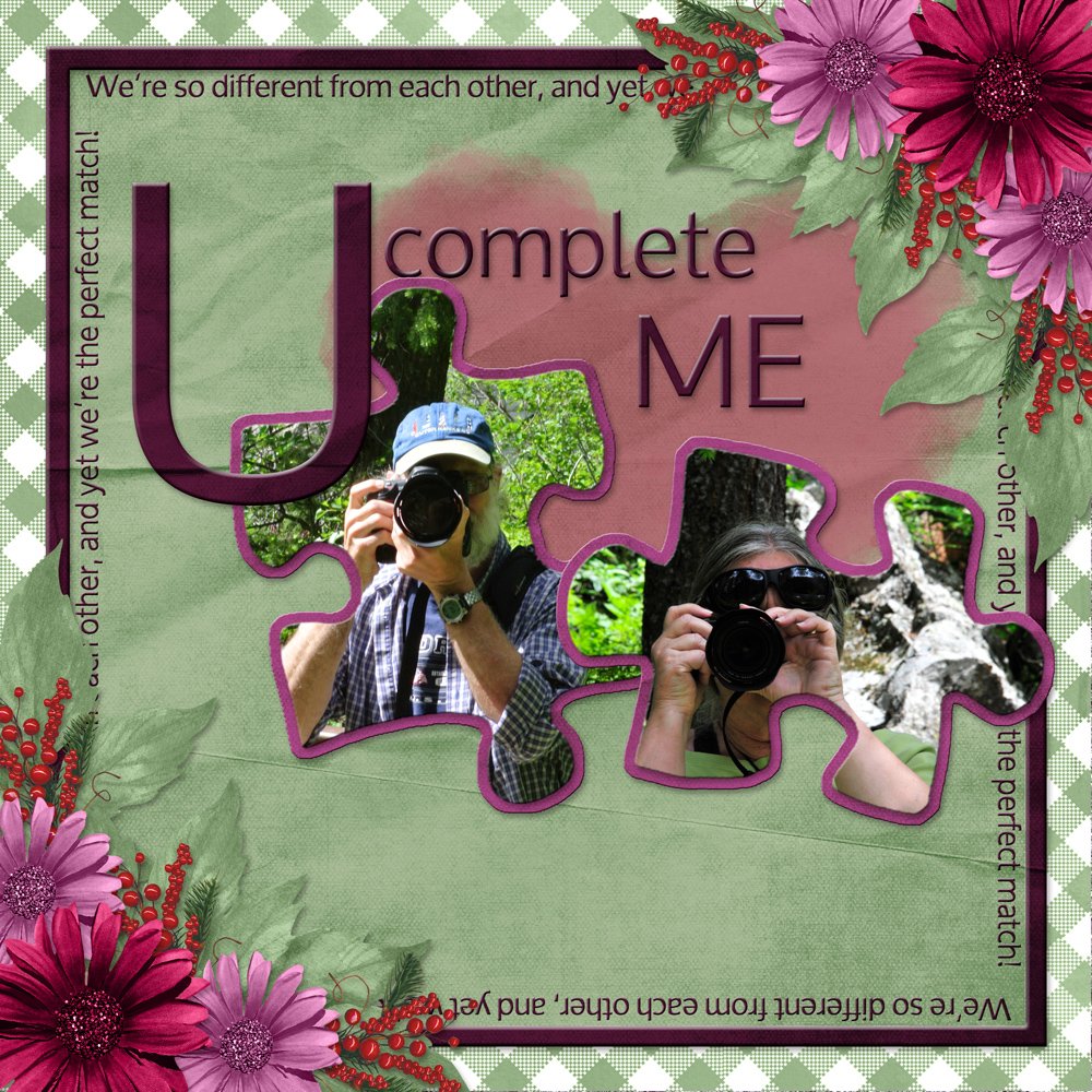 U complete me...6scr by poki Sawyer | DigitalScrapbook.com Digital ...