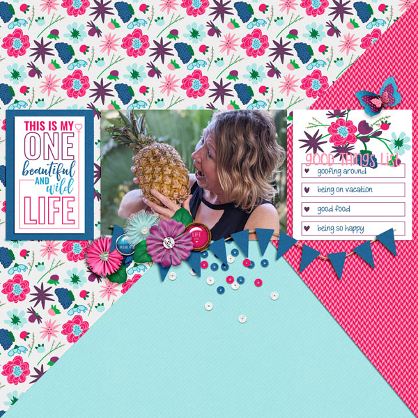 digital scrapbook layout