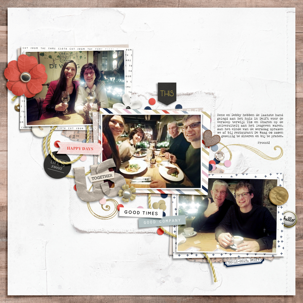 digital scrapbook layout