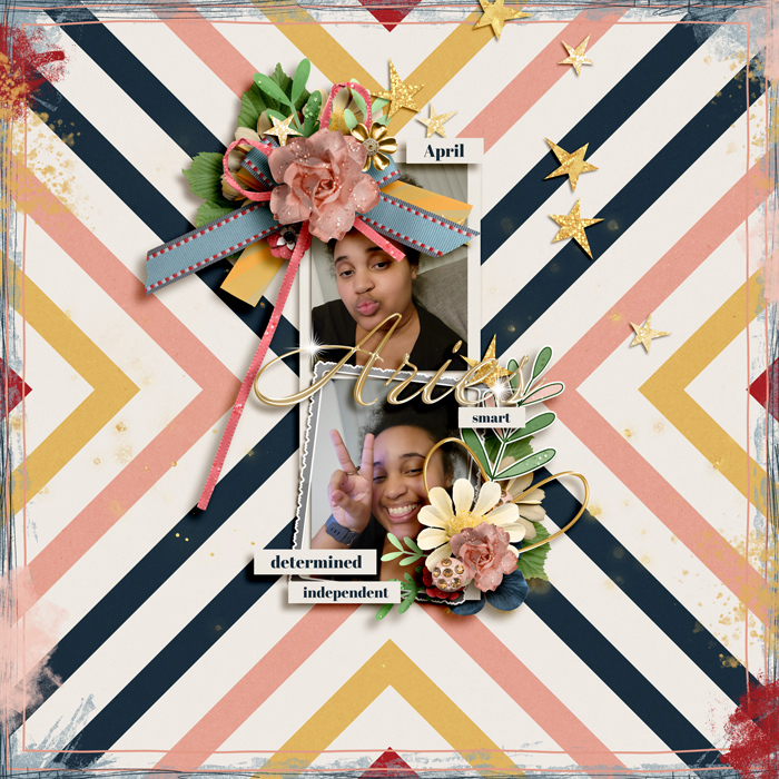 digital scrapbooking layout