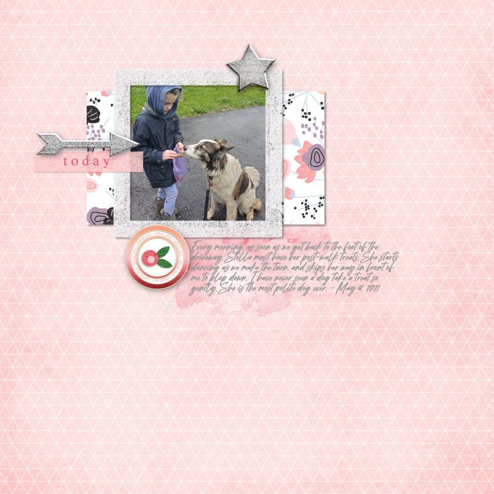 digital scrapbook layout