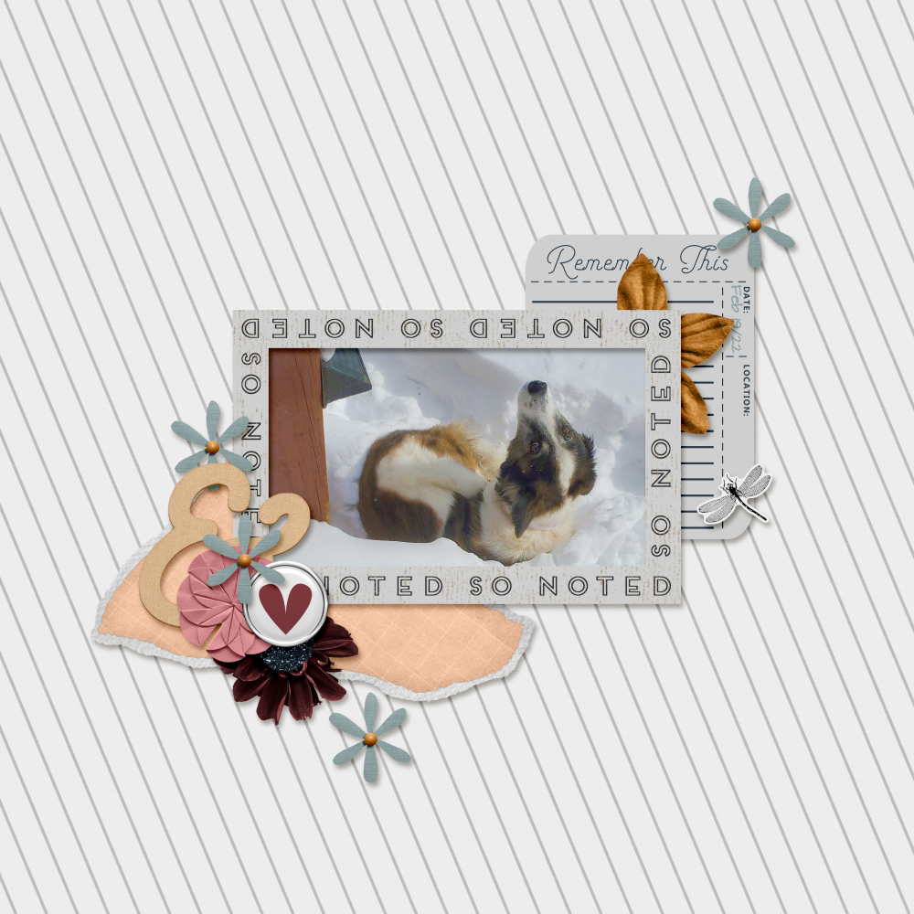 digital scrapbook layout