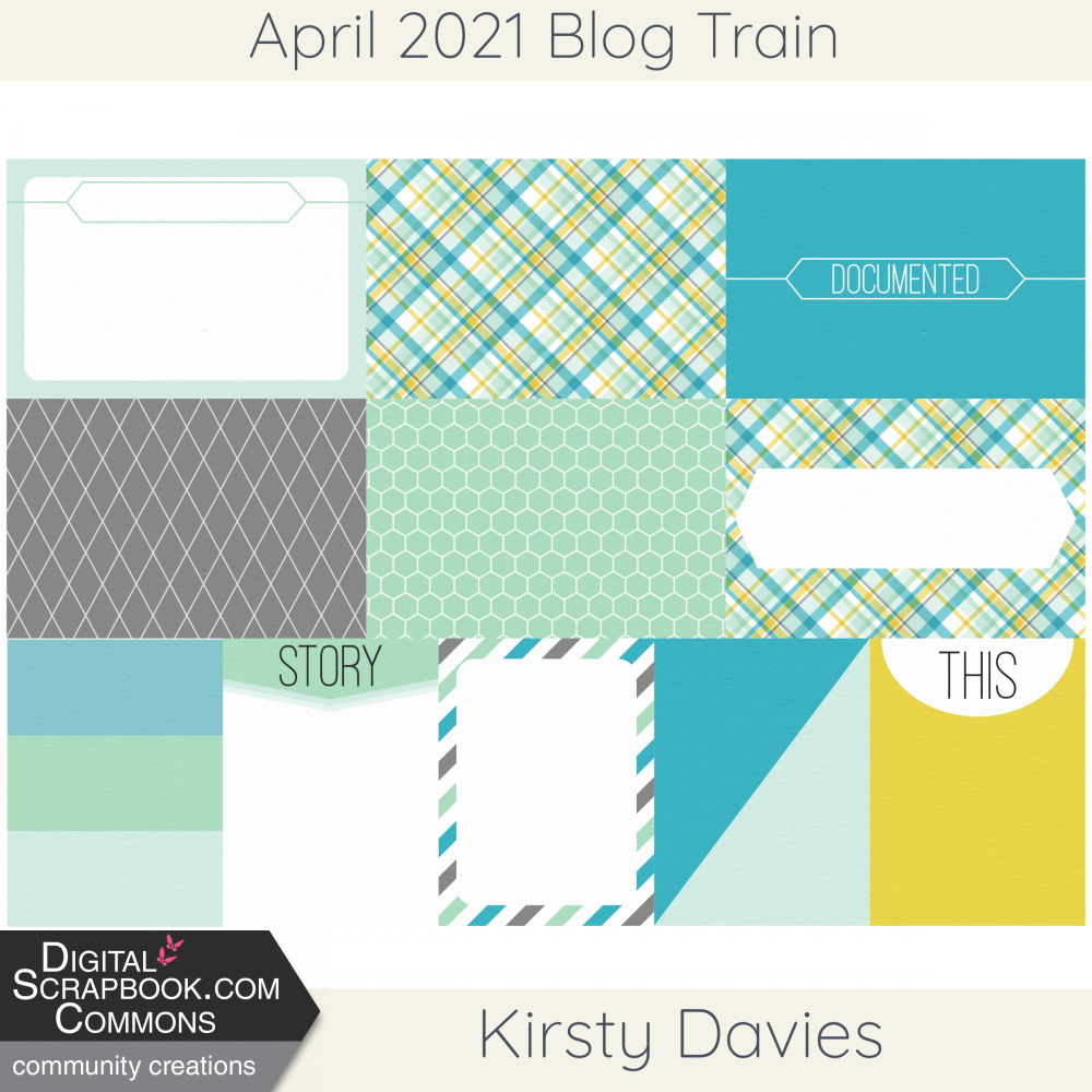 April 2021 Blog Train Cards by Kirsty Davies graphics kit ...