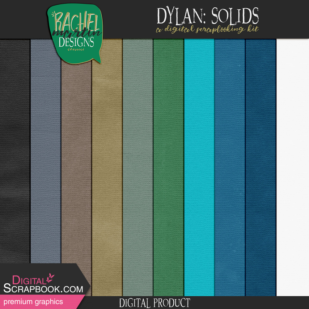 Dylan: Solids by Rachel Martin graphics kit | DigitalScrapbook.com ...