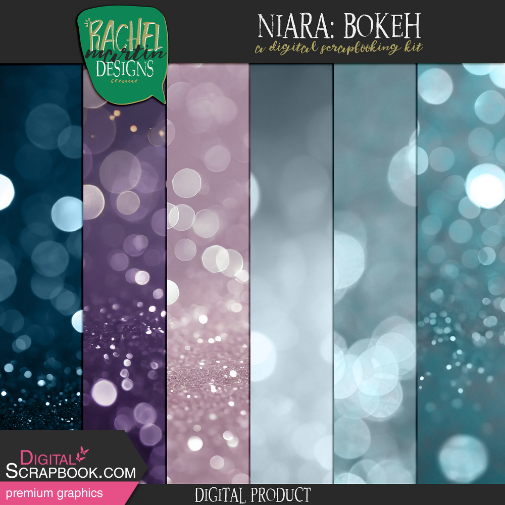 Niara: Bokeh by Rachel Martin graphics kit | DigitalScrapbook.com ...