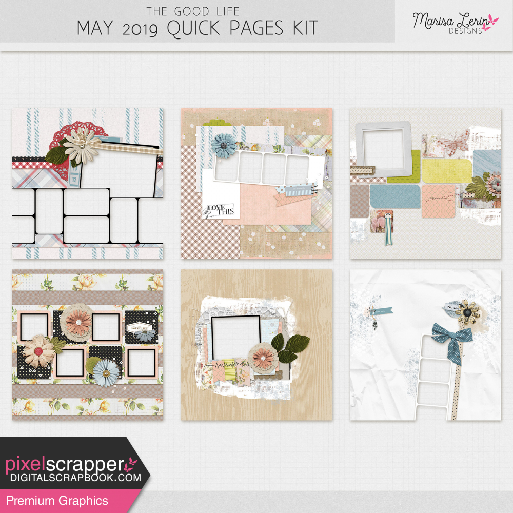 digital scrapbooking quick pages kit