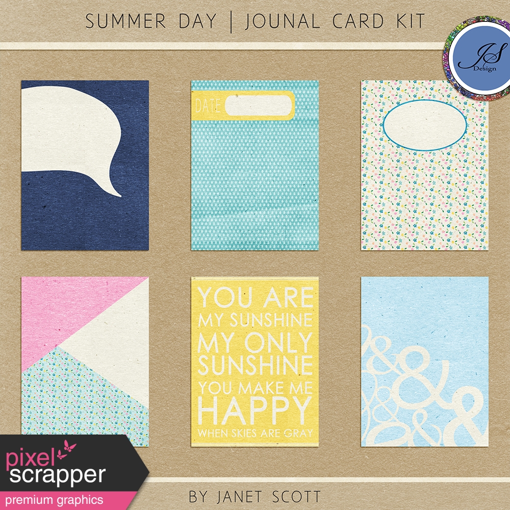 Summer Day - Light Blue Solid Paper graphic by Janet Kemp