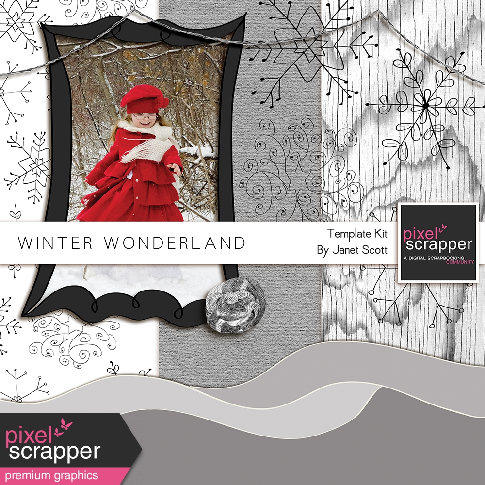 Winter Wonderland Template Kit by Kemp graphics kit