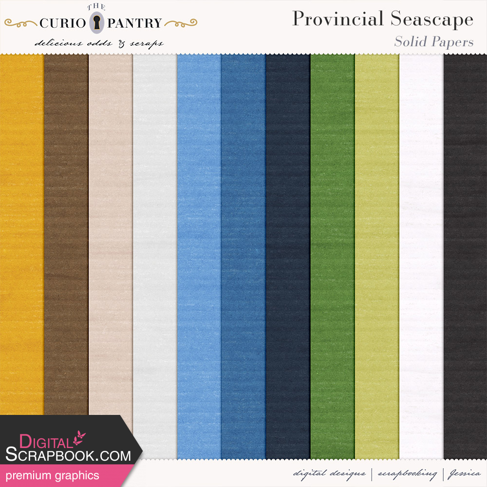 Provincial Seascape Solid Papers by Jessica Dunn 🌼 graphics kit ...