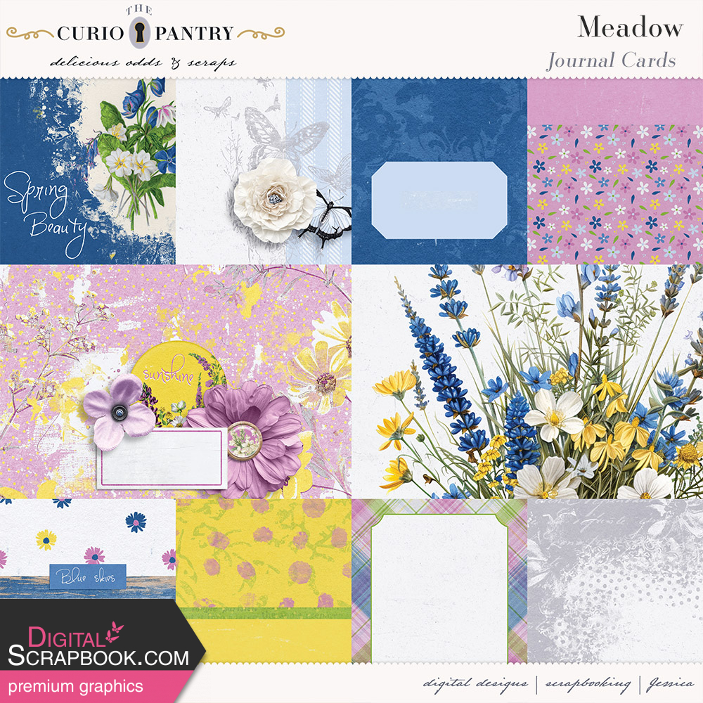 Meadow Journal Cards by Jessica Dunn 🍁 graphics kit | DigitalScrapbook ...