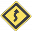 Speed Zone Elements Kit - Curves Ahead Sign