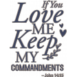 Commandments Bible Verses in Chipboard