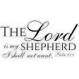 Pasture Peace: The Lord is My Shepherd Sticker Word Art