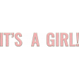 Its a Girl Chipboard Wordart