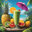 Tropical Smoothie Background