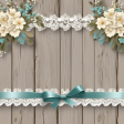 Fence board Teal and Lace