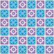 BB Fiesta Teal Purple Tiles Paper