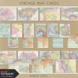 Vintage Map Cards Kit