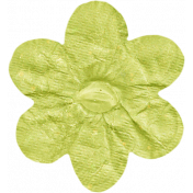 No Tricks, Just Treats- Green Solid Flower