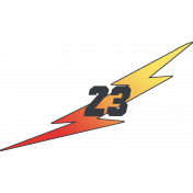 Speed Zone Elements Kit- "23" Lightning Bolt