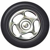 Speed Zone- Metal Rimmed Tire 03